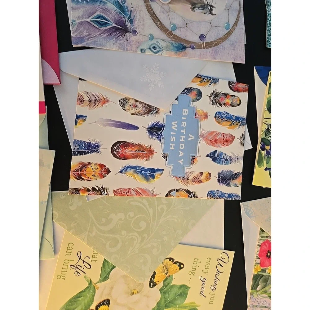 Birthday Cards & Envelopes Lot Of 17 Greeting Cards New St Joseph Indian School